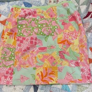 LILLY PULITZER VINTAGE SKIRT - AS IS